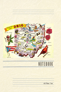 Vintage Lined Notebook Greetings from Ohio