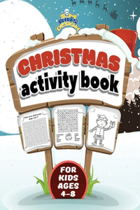 Christmas Activity Book for kids ages 4-8