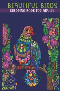 Beautiful Birds Coloring Book For Adults