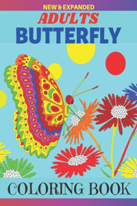 New And Expanded Adults Butterfly Coloring Book