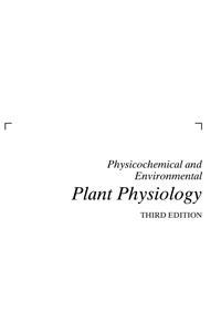 Physicochemical And Environmental Plant Physiology, Ed.3