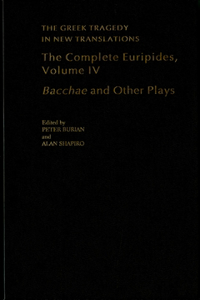 The Complete Euripides, Volume IV
