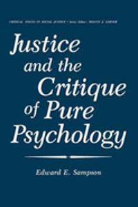 Justice and the Critique of Pure Psychology