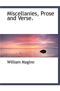 Miscellanies, Prose and Verse.