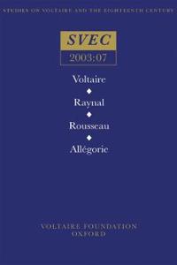 Voltaire / Raynal / Rousseau / Allegorie