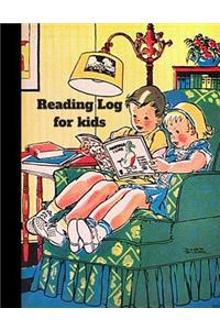 Reading Log for kids