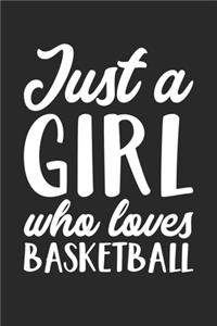 Just A Girl Who Loves Basketball Training Journal - Gift for Basketball Player - Basketball Notebook - Basketball Diary