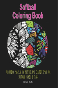 Softball Coloring Book