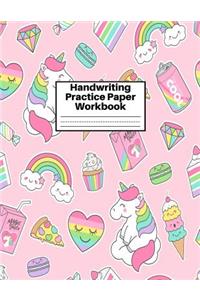 Handwriting Practice Paper Workbook