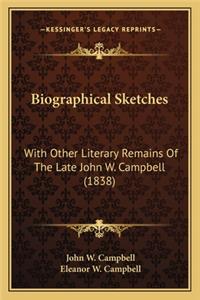 Biographical Sketches