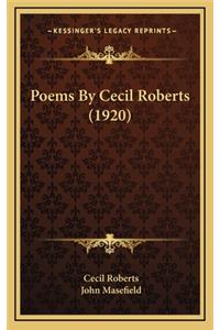 Poems by Cecil Roberts (1920)