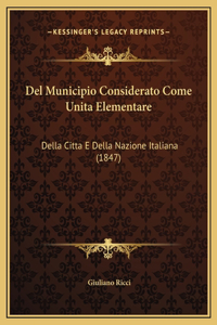 Del Municipio Considerato Come Unita Elementare