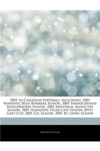 Articles on 2001 in Canadian Football, Including