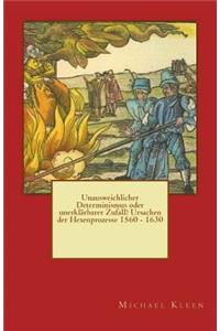 Unausweichlicher Determinismus oder unerklärbarer Zufall? Ursachen der Hexenprozesse 1560 - 1630