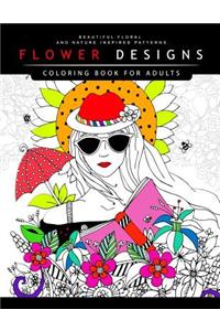 Flower Designs Coloring Books for Adults