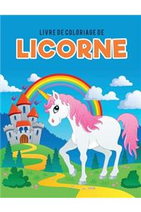 Livre de coloriage de licorne