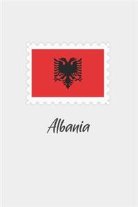 Albania flag minimalist notebook
