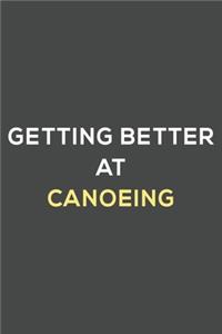 getting better at canoeing