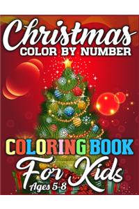 Christmas Color By Number Coloring Book for Kids Ages 5-8