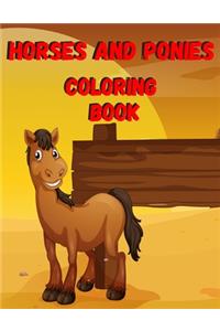 Horses And Ponies Coloring Book