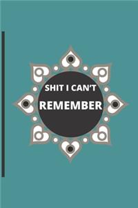 Shit I Can't Remember.