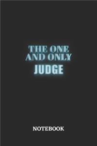 The One And Only Judge Notebook