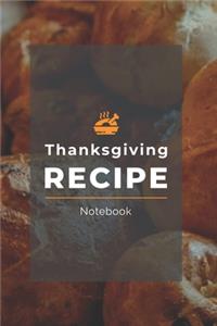 Thanksgiving Recipe Notebook