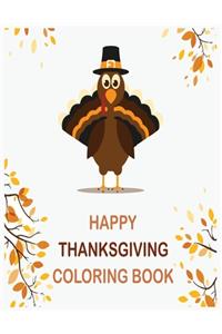 Happy thanksgiving coloring book