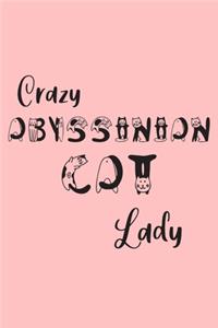 Crazy Abyssinian Cat Lady: Abyssinian Cat Gifts for Women - Undated Daily Planner - Featuring Cute Cat Letters on Pink Background