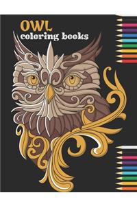 Owl coloring books