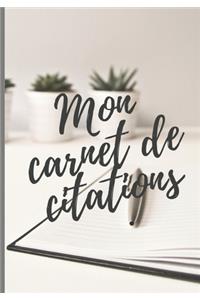 Mon carnet de citations