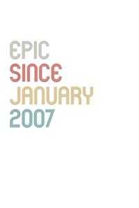 Epic Since 2007 January Notebook Birthday Gift