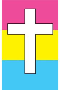 Christian Cross Pansexual Pride Flag - Lined Notebook