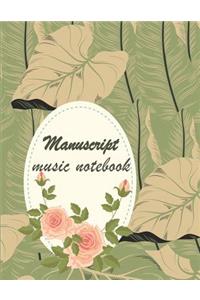 Manuscript music notebook