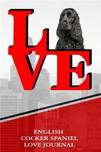 English Cocker Spaniel Love Journal
