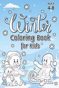 Winter Coloring Book for Kids