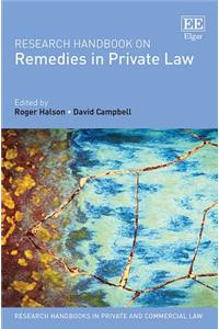 Research Handbook on Remedies in Private Law (Research Handbooks in Private and Commercial Law series)