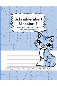 Schreiblernheft Lineatur 1