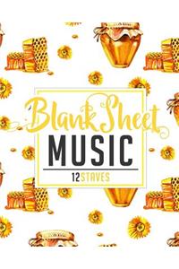 Blank Sheet Music - 12 Staves