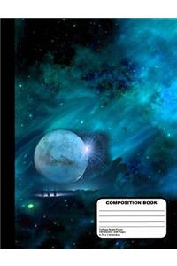 Outer Space Composition Notebook 200 College Ruled Pages