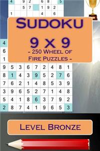 Sudoku 9 x 9 - 250 Wheel of Fire Puzzles - Level Bronze