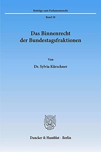 Das Binnenrecht Der Bundestagsfraktionen