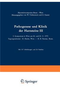 Pathogenese Und Klinik Der Harnsteine III