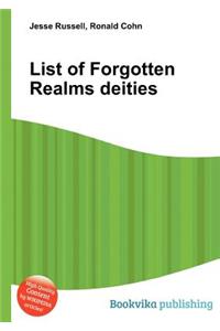 List of Forgotten Realms Deities