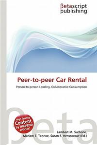 Peer-To-Peer Car Rental