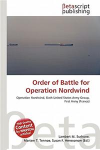 Order of Battle for Operation Nordwind