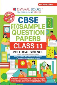 Oswaal CBSE Sample Question Papers Class 11 Political Science for 2024 Exam