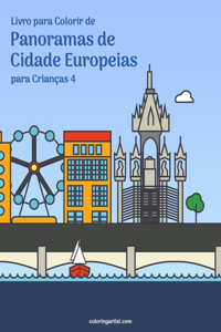 Livro para Colorir de Panoramas de Cidade Europeias para Crianças 4
