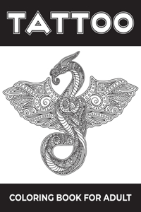 Tattoo coloring book for adult