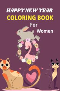HAPPY NEW YEAR COLORING BOOK For Women